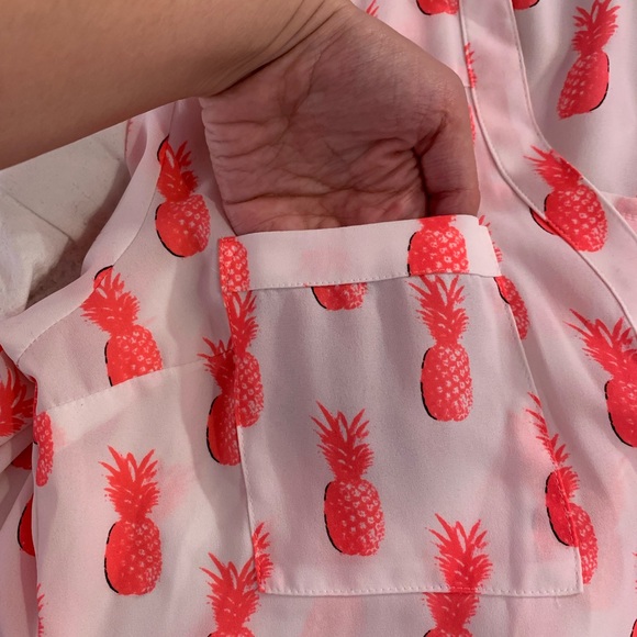 Pineapple Express Blouse - Button down - Small - Summer top - Picture 5 of 8